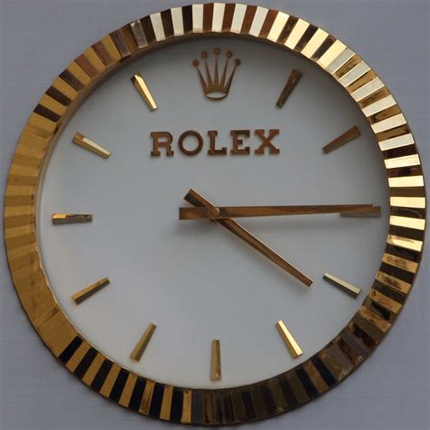 fake rolex dealer clocks|official rolex wall clock.